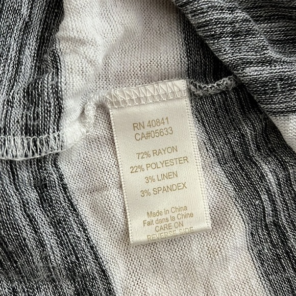 Adventura White & Grey Striped Long Sleeve Cuffed Shirt - Picture 4 of 4